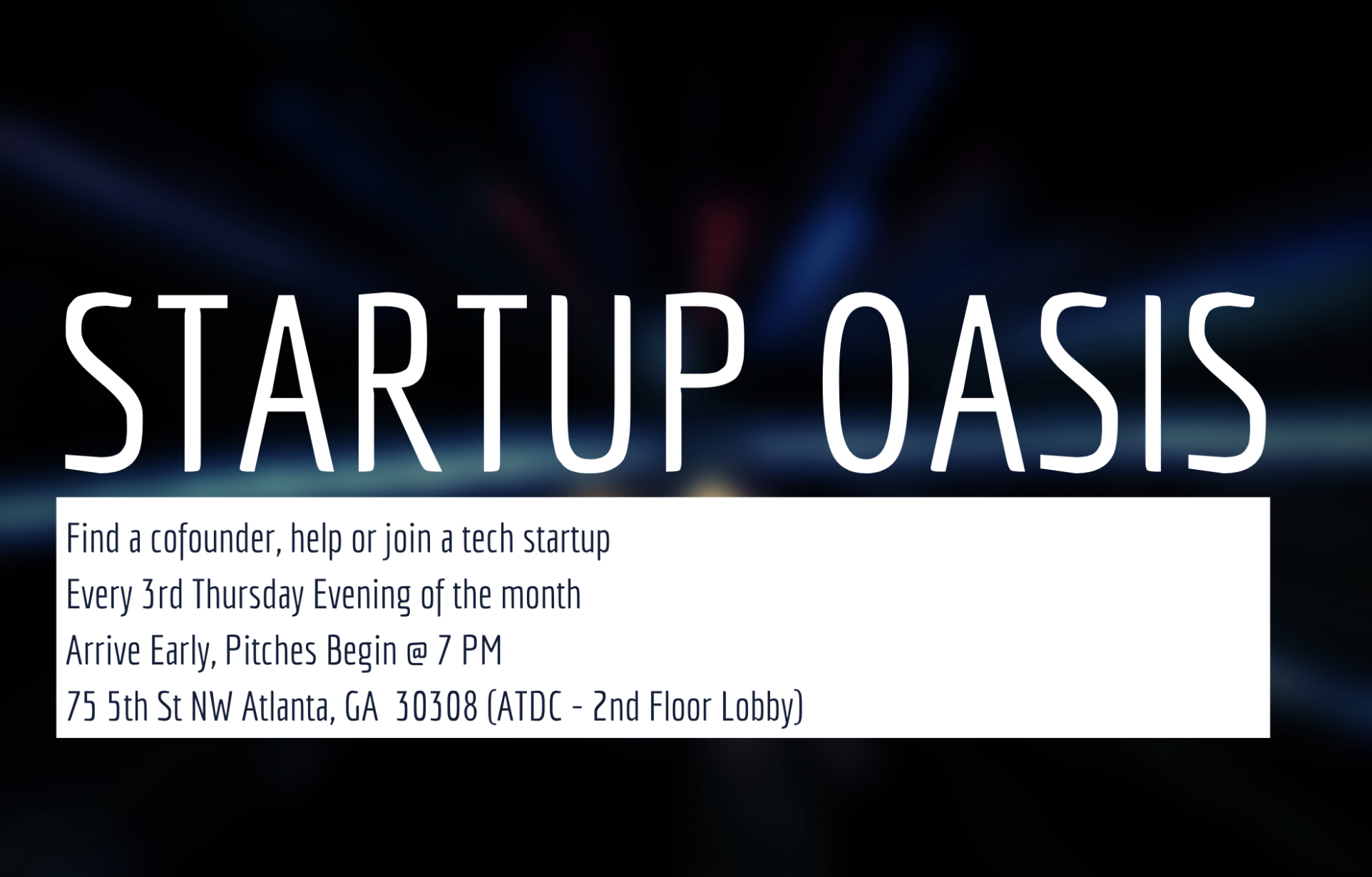 Startup Oasis at ATDC – Find a Co-Founder, Help, or Join a Startup ...